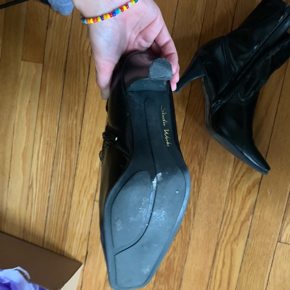 Vintage heeled boots - Picture 3 of 4